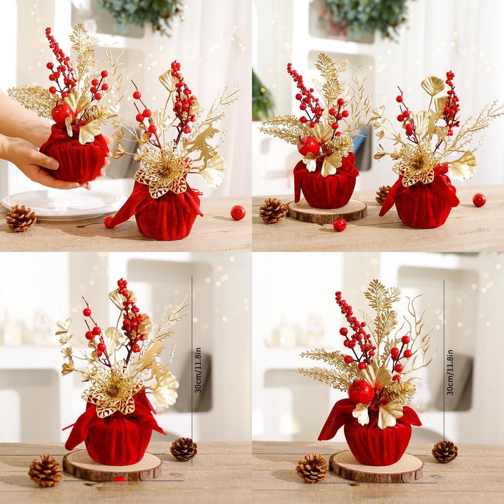 Floral Diy Plastic Home Decor Insert Branches Christmas Festive Setting Supplies