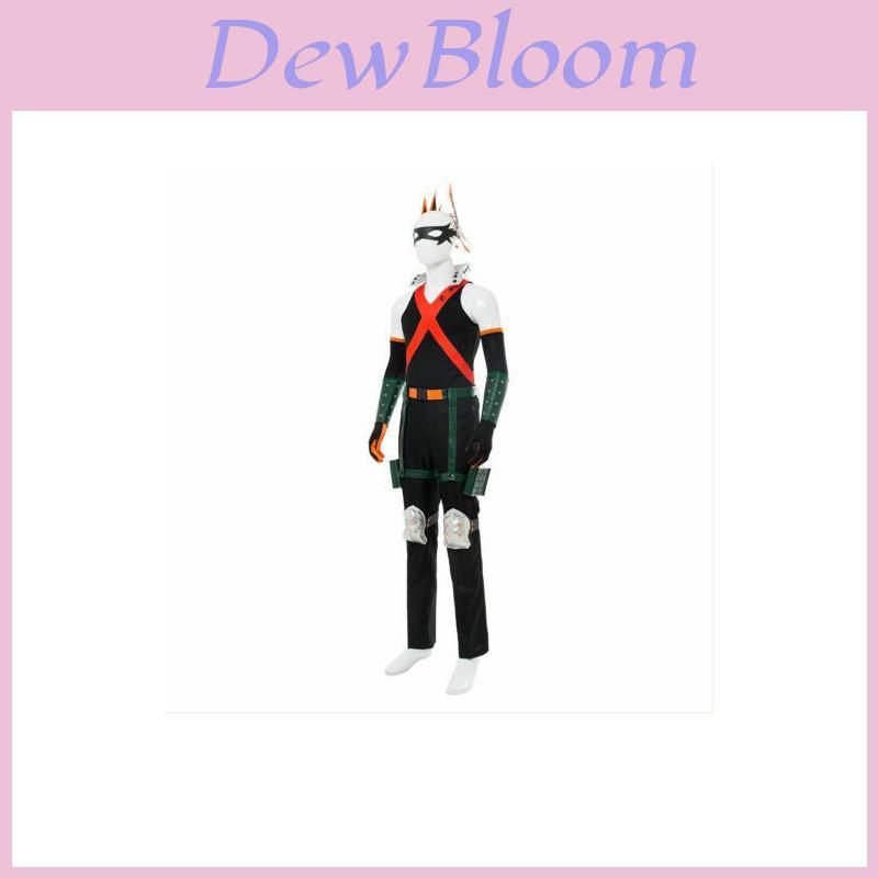 My Hero Academia Bakugou Katsuki Cosplay Kostým s Čelenkou a Ochrannými Pomůckami Pro Fanoušky Anime
