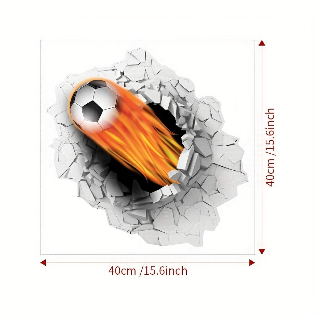 

2 шт. плаката 15,6*15,6 дюйма Креативный Суперкубок Футбол Самоклеящаяся бумага Украшение комнаты для учебы Украшение бара ПВХ материал