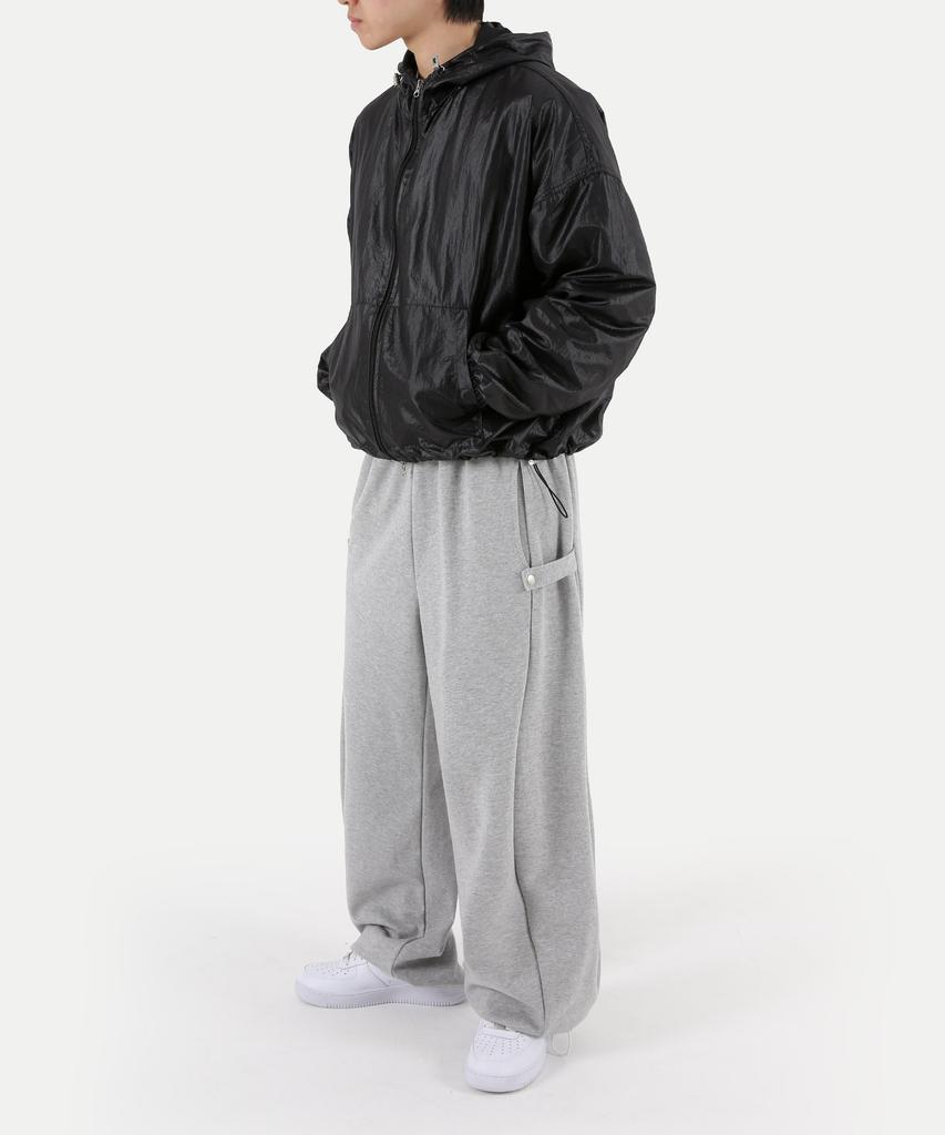 UMM Side Button Snap Balloon Wide Sweatpants 3 Colors