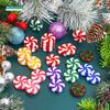 50pcs New Year Acrylic Candy DIY Xmas Tree Hanging Christmas Simulation Candies Peppermint Ornaments Sweets Drop Pendants Gifts
