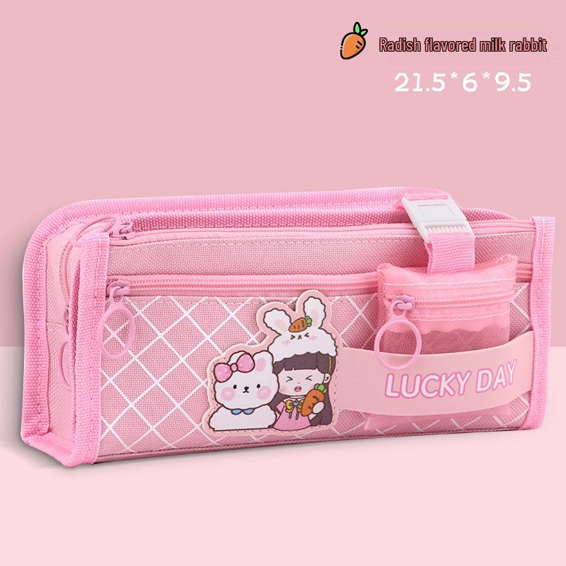 Stylish Multi-Layer Pencil Case for Girls – Cute, Large Capacity for Primary & Secondary Students