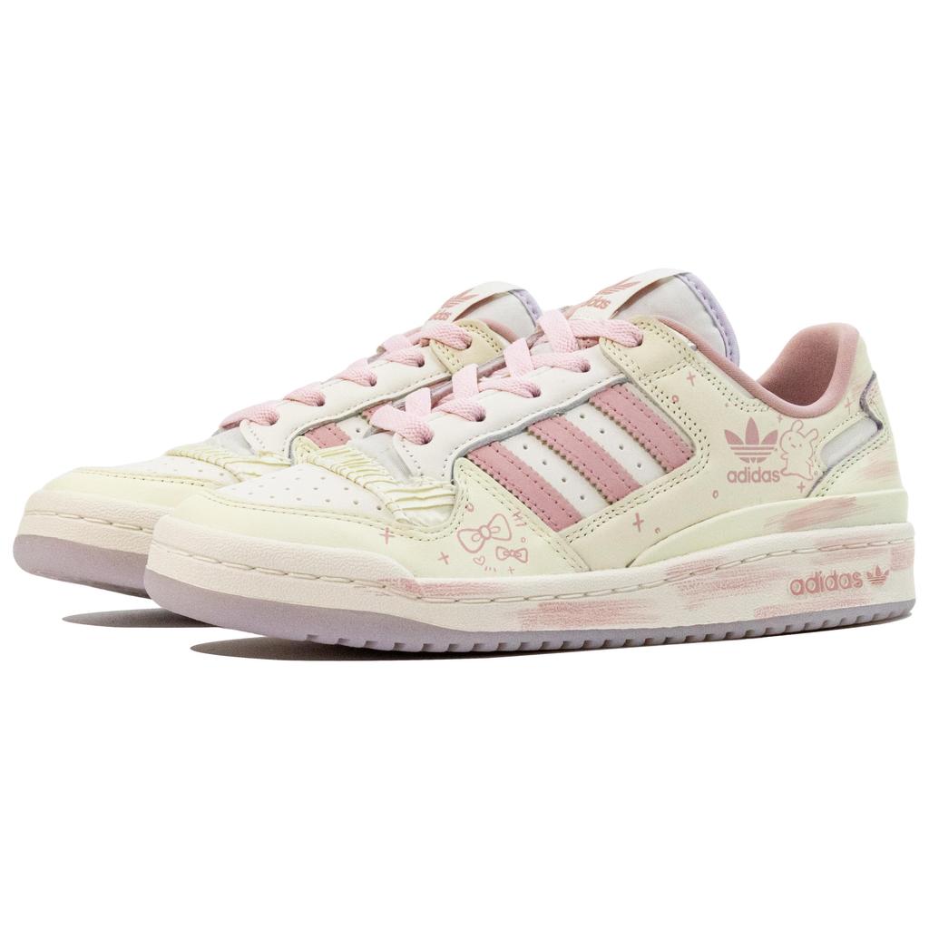 Adidas Originals FORUM Extreme Pink Heart Sweet Rabbit Cushioning Low top Skateboard Shoes Women's JQ6702(Team1105-)