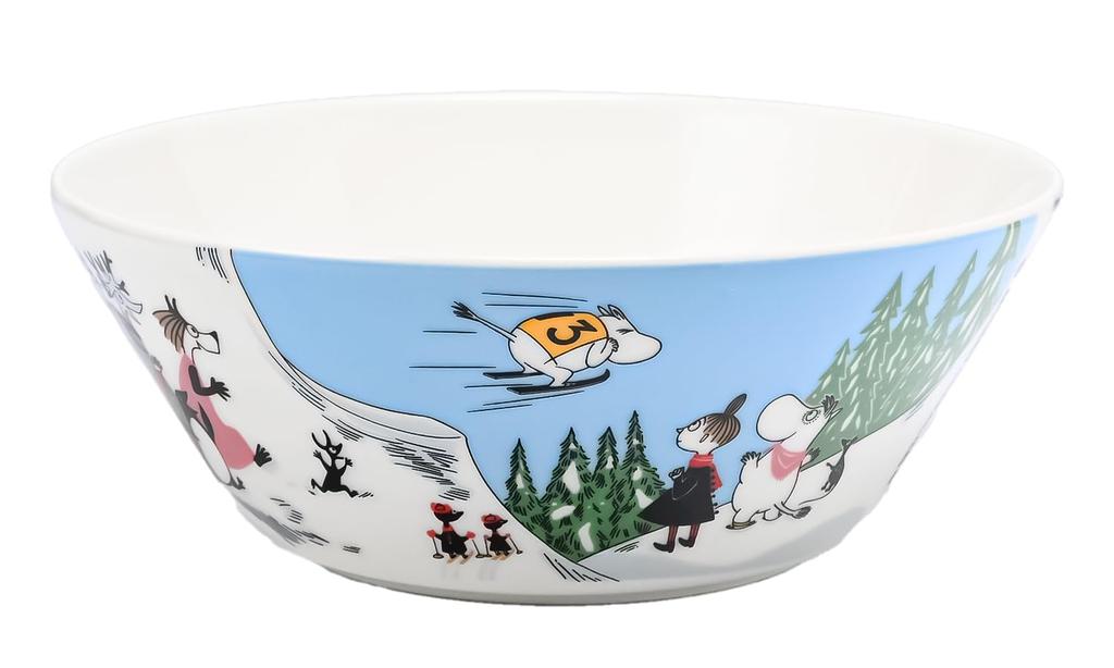 Arabia Moomin Collection Ski Jumping 1073521 Bowl, 15cm, [Used]