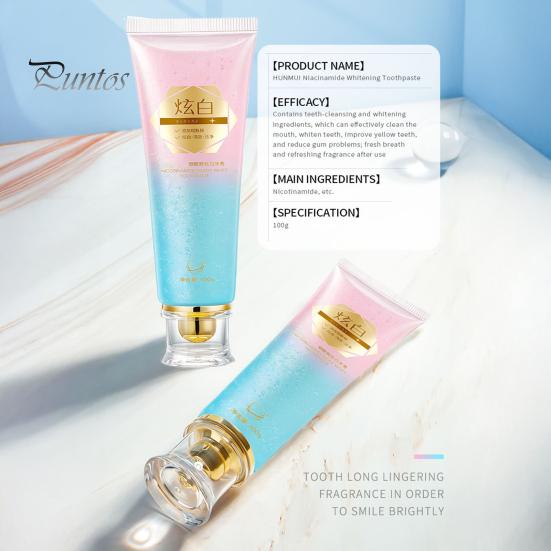 1/2/3Pcs 100G Nicotinamide Whitening Toothpaste Freshening Breath Stain Removal Oral Health Enamel Protection Teeth Cleaning Brightening Toothpaste