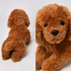 Lebensechter Teddybär Plüschtier Hund 15,7 Zoll Supergroße Simulations-Hundepuppe Weiche Kuschel-Beruhigungs-Puppe Weihnachtsgeschenk Heimdekoration