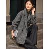 XWI Women's Loose Fit Double-Sided Wool Blend Coat