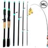 4 Sections Spinning Fishing Rod Spinning M Power Casting Fishing Rod Carbon Portable Carbon Fiber Fishing Pole M Power