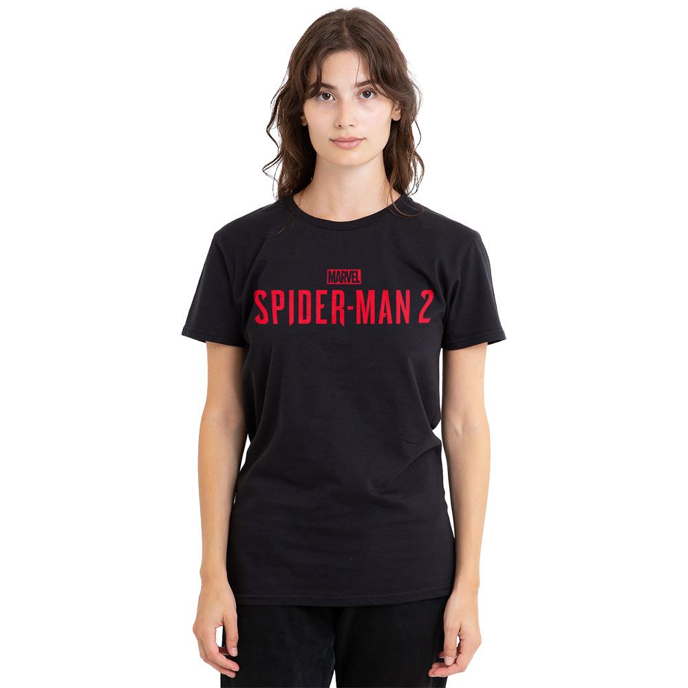 Spider-Man 2 Unisex Adult Gamerverse Red Logo T-Shirt
