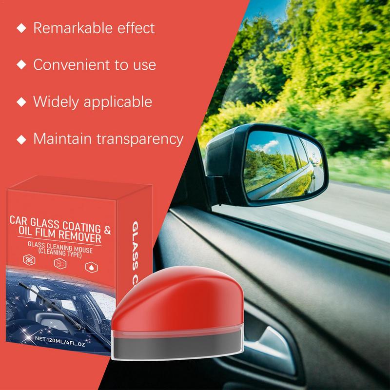 Car Glass Oil Film Remover 120ml Car Glass Cleaning Agent Truck Glass Polishing Tool Windshield Detailing Cleaner