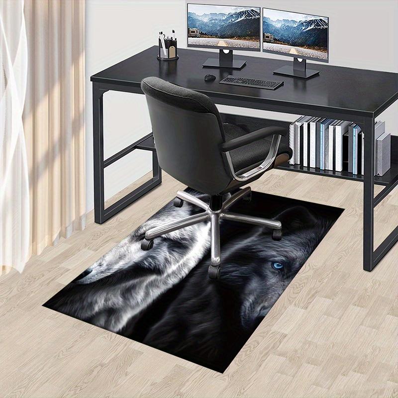 1pc Wolf Eyes Themed Rug for Home Decor, Non-slip Office Carpet, Chair Mat, Outdoor Mat, Christmas and Halloween Gifts-0731078