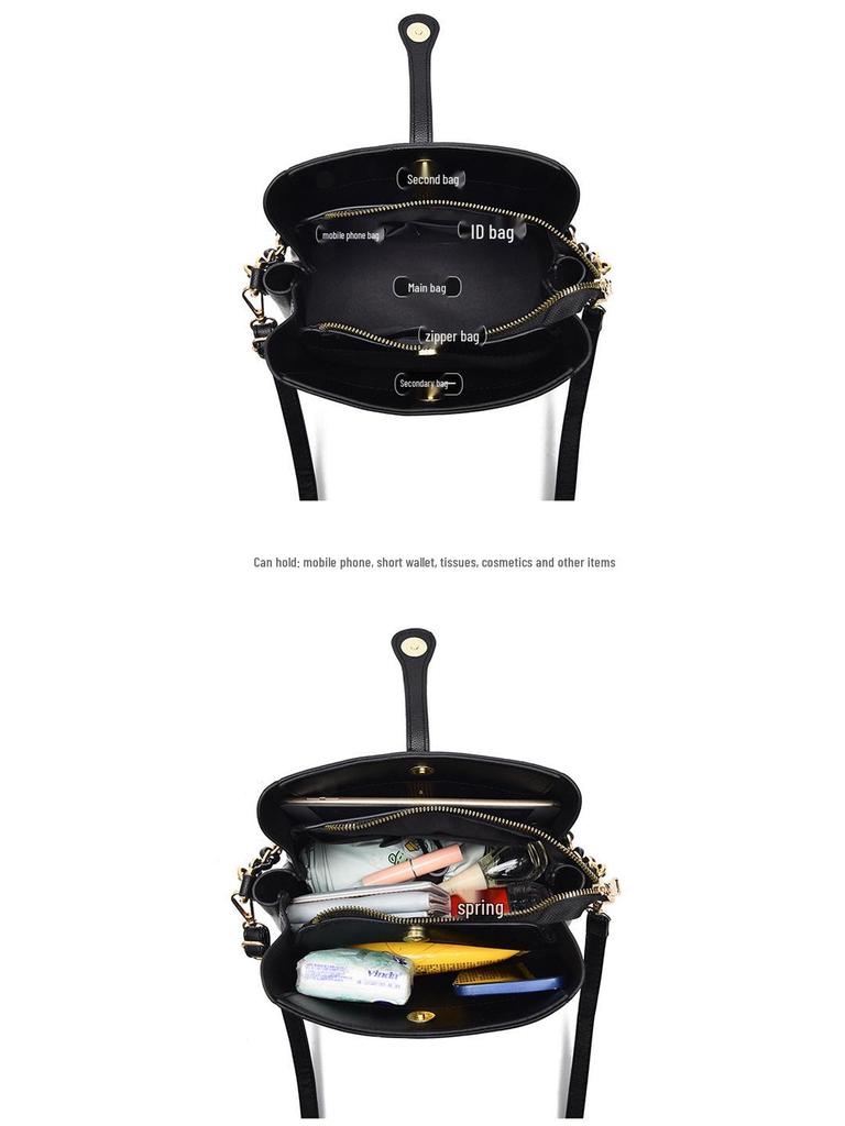 2025 New Fashion Women's Handheld Bucket Bag - Large Capacity, High-End Shoulder & Crossbody Bag