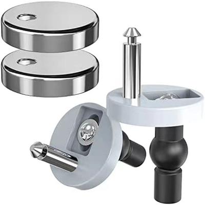 2pcs  Stainless Steel Toilet Seat  Top Fix Hinge Home Hardware Soft Release Quick  Toilet Seat Hinge