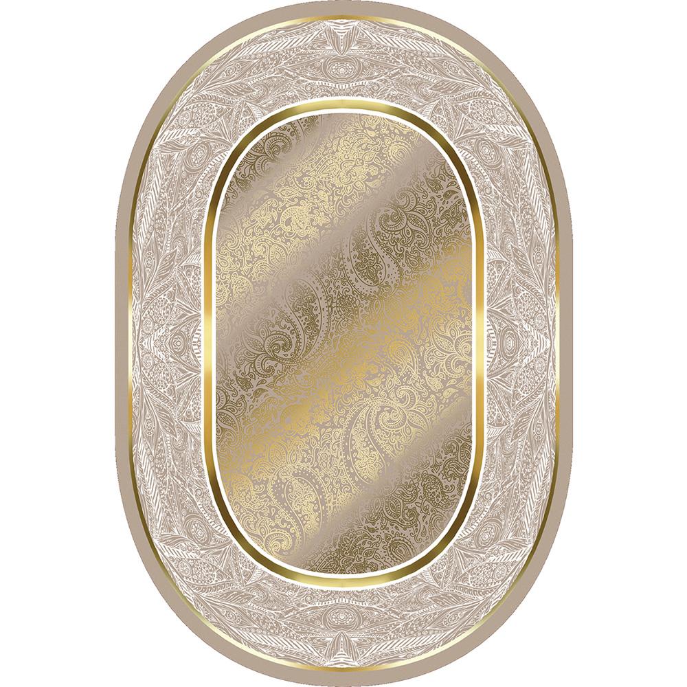 Rovigo Home Digital Printing Washable Non-Slip Base Oval Living Room Carpet RVG7203-SD378