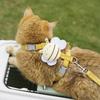 Cartoon Bee Shape Outdoor Cat Carrier Leash Set Adjustable Small Dog Carrier Walking Anti-Lost Leash Pet Products
