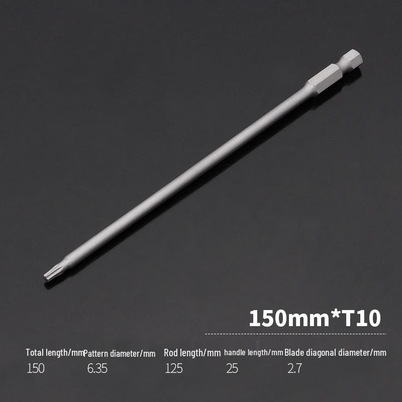 Extended Star Magnetic Screwdriver Bit Set T8/T25/T30/T40 for Electric Screwdrivers and Drills