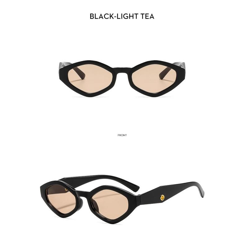 Damen-Sonnenbrille, modische polygonale Herren- und Damen-Sonnenbrille