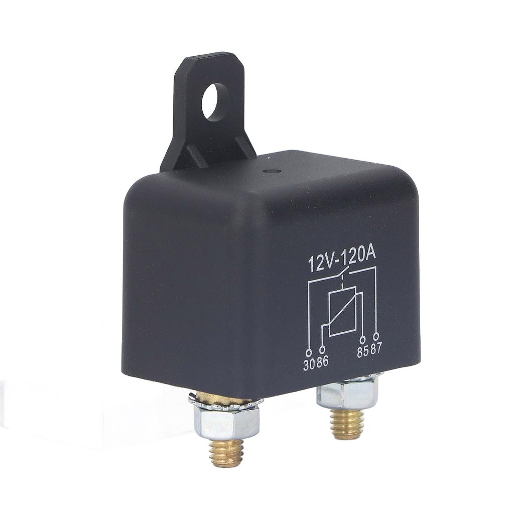 Przekaźnik rozrusznika samochodowego 2,4W 120A 4-pinowy Styk normalnie otwarty Mosiężna cewka Wysoka moc rozruchowa Przekaźnik samochodowy Swi