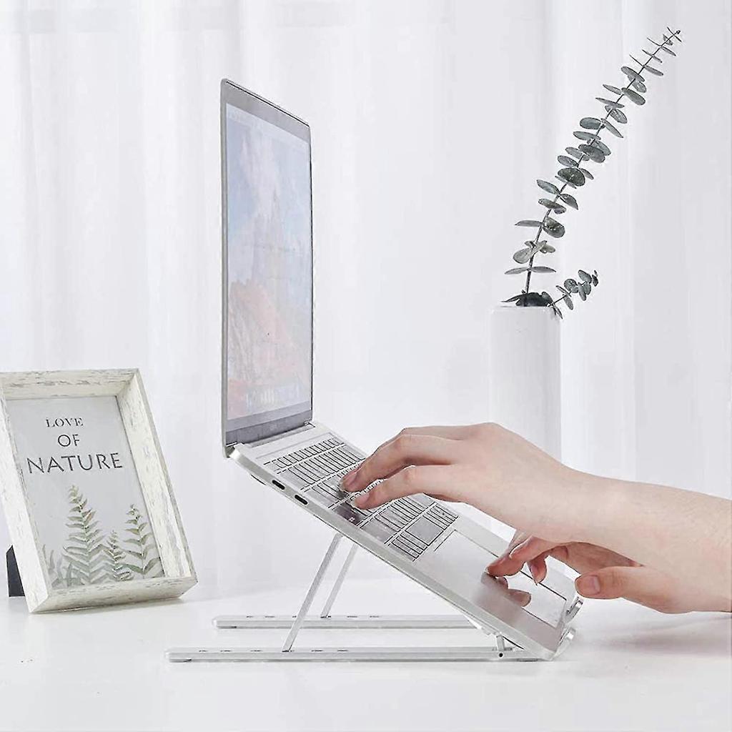 Adjustable Laptop Stand, Foldable Ventilated Cooling Notebook Stand For Macbook Pro/air, Hp, More 10-15.6laptops