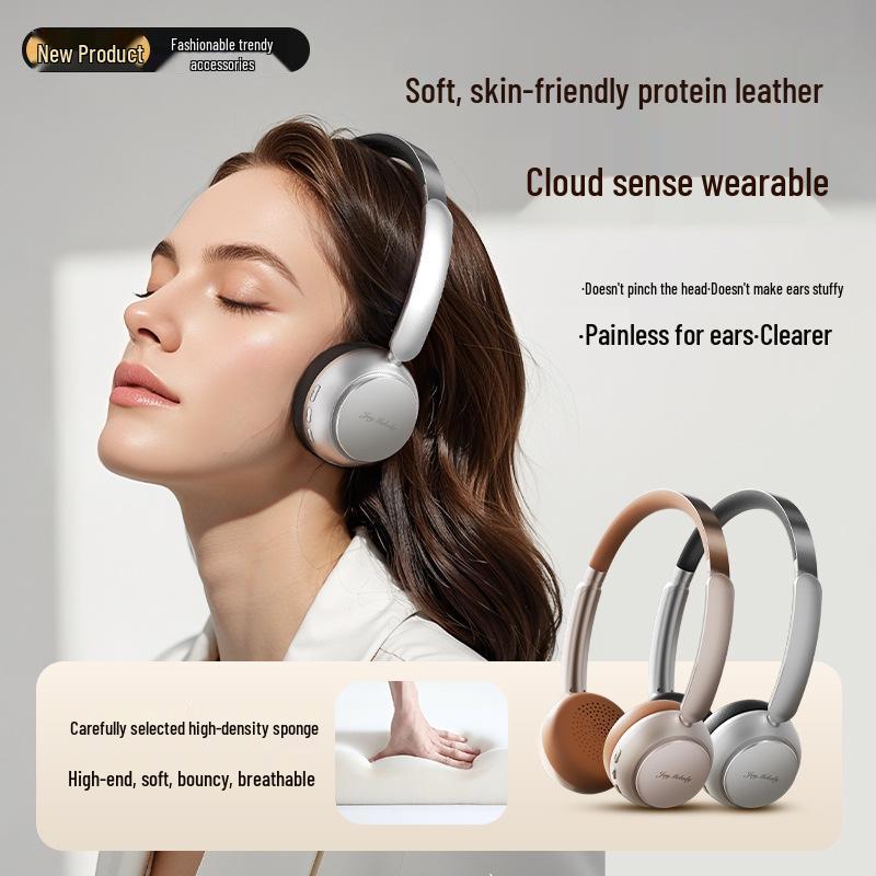 Retro Style Bluetooth Noise-Cancelling Headphones with Long Battery Life