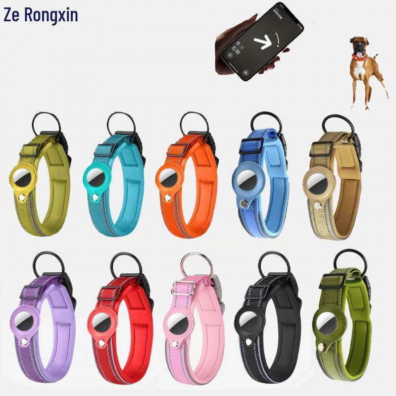 24h Delivery Pet Tracking Collar with Apple AirTag for Dogs - Anti-Lost Device