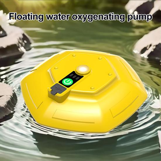 Floating Bait Bucket Aerator Rechargeable Bait Bubbler IPX7 Portable Quiet Live Waterproof Oxygen Pump for Fishing