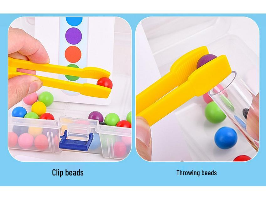 Toddler Logic & Concentration Puzzle: Clamping Beads & Balls Early Education Toy