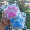 Xiaohongshu Jumbo Super Soft Transparent Cat Paw Slime Stress Reliever