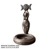 Goddess Triple Moon Tealight Candle Holder Stand Resin Sculpture Candlesticks Home Decor Gift