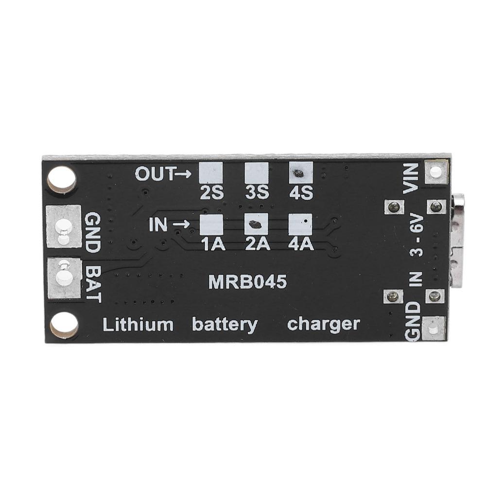 2 Stück 4S Typ C Lithium-Batterieladegerät 2A Laden Ladeplatine Step-up-Modul Batterieladegerät