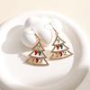 1pair Christmas Christmas Tree Earrings Earrings European and American Festival Cross-border Earrings Women's Creative Holiday Fashion Gifts