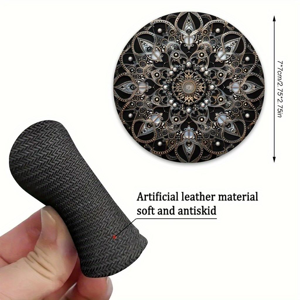 

2 шт./Набор Великолепная Мандала для Подстаканников Лотос, Художественные Подставки для Напитков, Идеально подходят для Рождества, Вечеринок