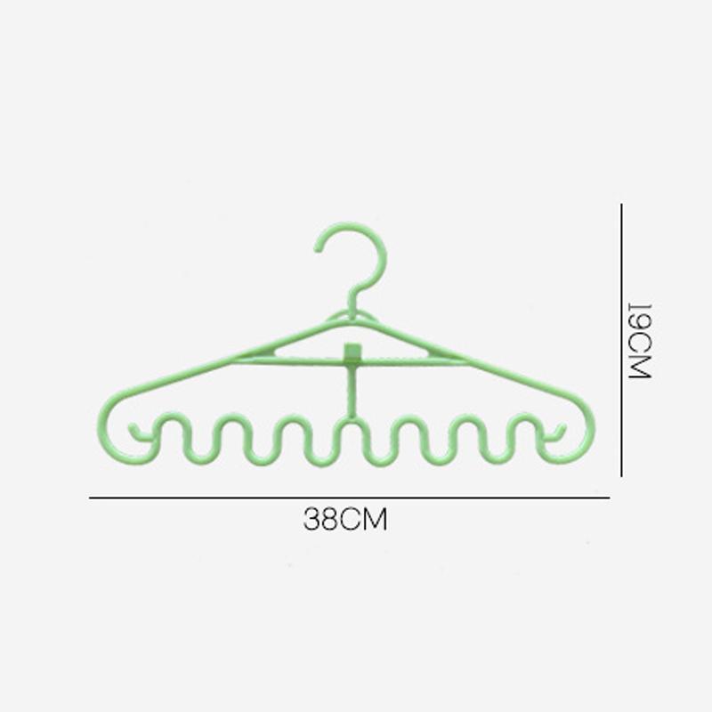 3pcs Clothes Waves Hangers Multi-port Support Drying Rack Multifunction Plastic Clothes Rack Drying Hanger Storage Hangers
