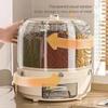 Food-Grade Rotating Grains Dispenser Large Capacity Rice Storage Container with Drawer for Kitchen Organization for Food Storage