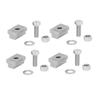 4 Sets Bettschienen T-Nut Schraubensatz 3/8 Zoll-16 Edelstahl Ersatz für Tacoma Tundra Anhänger Pickup Truck