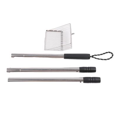 Extendable Cat Litter Scoop Long Handle Detachable Fine Mesh Stainless Steel Chicken Poop Scooper