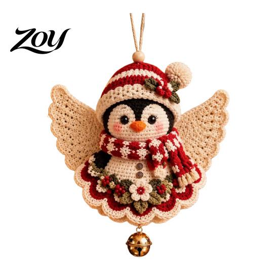 Christmas Angel Crochet Pattern DIY Kit, Make Hanging Ornament, Festive Craft Kits for Adults Kit Teens, Handmade Holiday Tree Decorations Easy