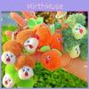 Jinnew Stackable Vegetables Plush Keychain With Cartoon Design For Kids And Collectors