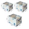 Waterproof PVC Clothes Storage Basket Clear Foldable Underwear Organizer Box with Metal Frame Save Space Sundries Storage Box