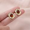 Retro Maillard Earrings for Women, High-end Luxury Earrings