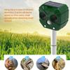 Solarbetriebener und USB-aufladbarer Katzenabwehr-LED-Licht-Ultraschall-wasserdichter Hundeabwehr-