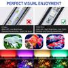 Luce LED a Spettro Completo RGB per Acquario Funzionamento con Telecomando, Lampada a Barra Luce LED per Acquario Spina per Acquari d'Acqua Dolce/Salata