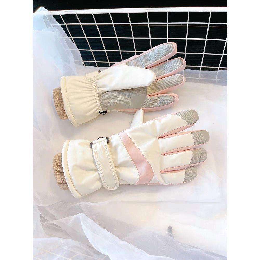 Women s Waterproof Touchscreen Warm Motorcycle Riding Gloves