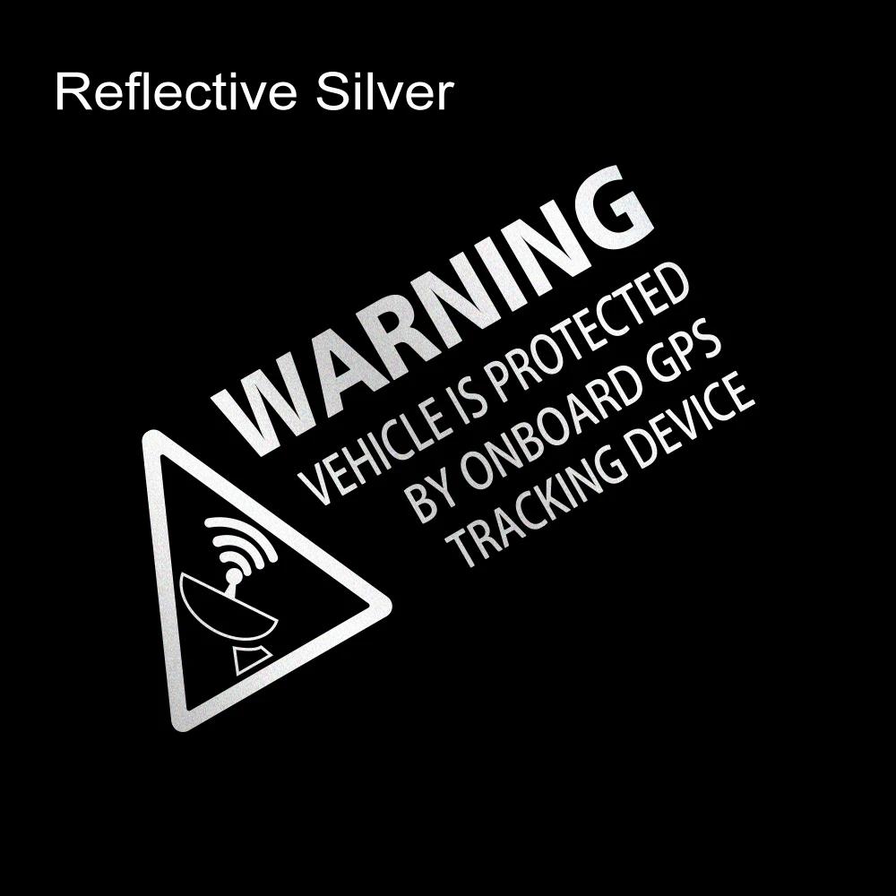 Warning On Board Sticker Car Truck GPS Tracking Device Sign Vinyl Decals Vehicle Van Taxi Boat Safety Anti Theft Protected