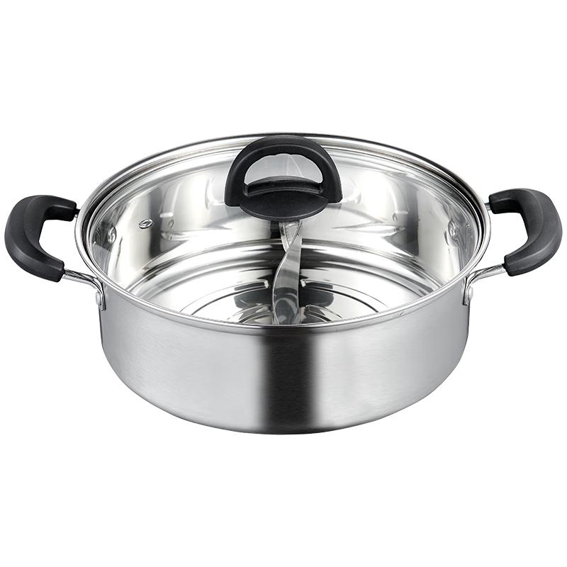KEGOO 304 Stainless Steel Divided Hot Pot