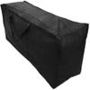 Large Carrying Bag Garden Furniture Cushion Storage Bag Waterproof Black a
