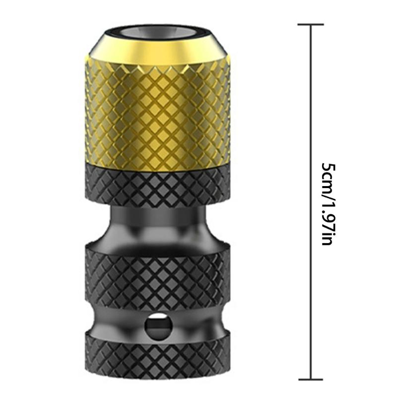1/2inch Square Drives To 1/4inch Hex Female Socket Adapter Converters Chuck Adapter for Impacts Electric Wrench
