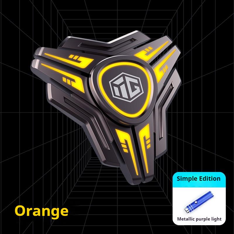 Luminous Fidget Spinner Metal Magnetic Push Coin Edc Relieve Stress Relief Toy Glowing Hand Spinning Top Tip Antistresse Adults