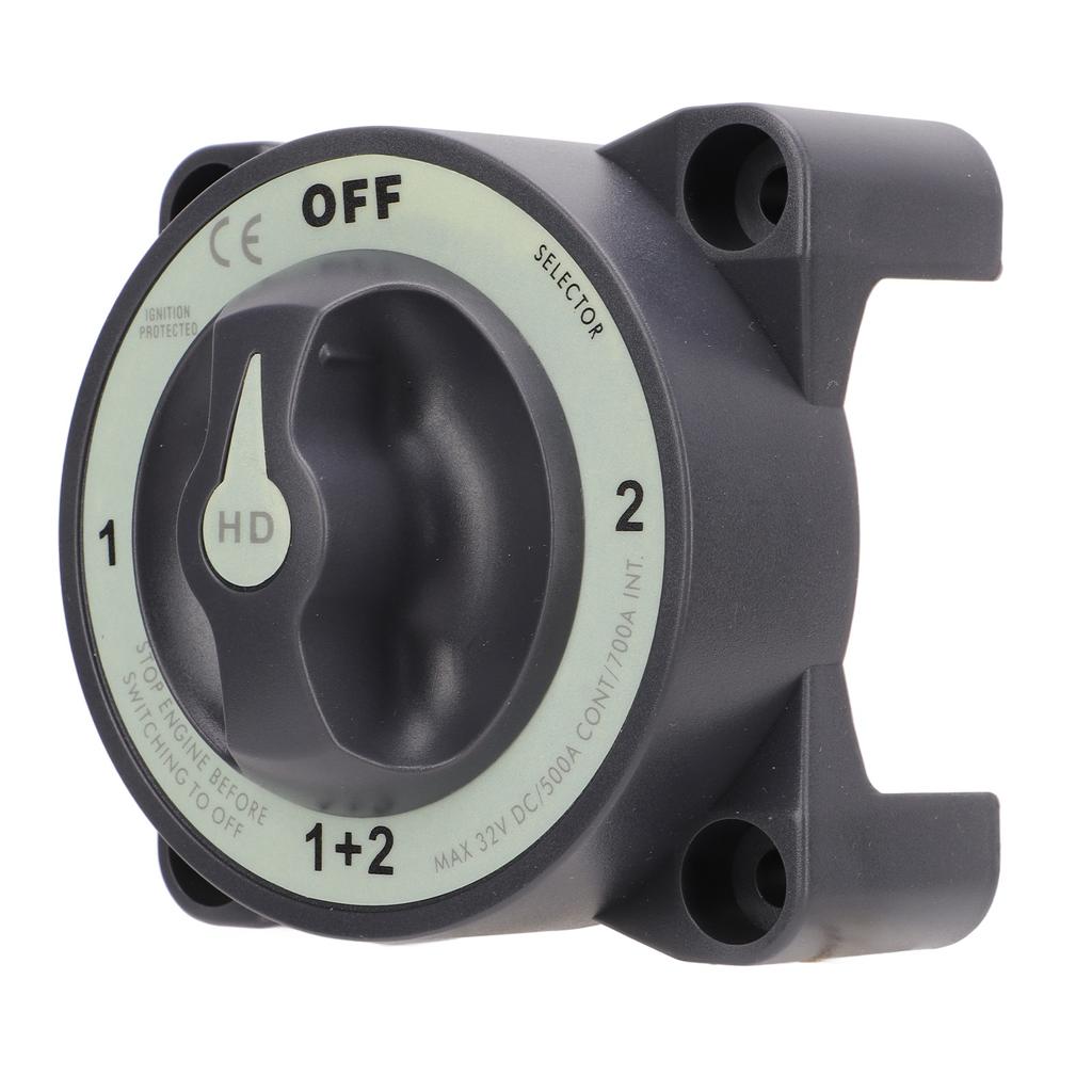 500A Marine Battery Cut Off Switch Heavy Duty 4 Position Battery Disconnect Switch for RV Boat