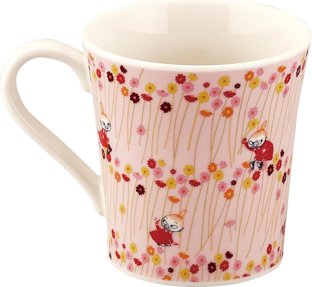 MOOMIN Little My Day 9x9cm Little Fair 2025 Perfect Yamaka Made In Japan Mug, 300ml, Approx. Diameter, My's Spring, Pink, Gift, MM9101-11, Shoten,